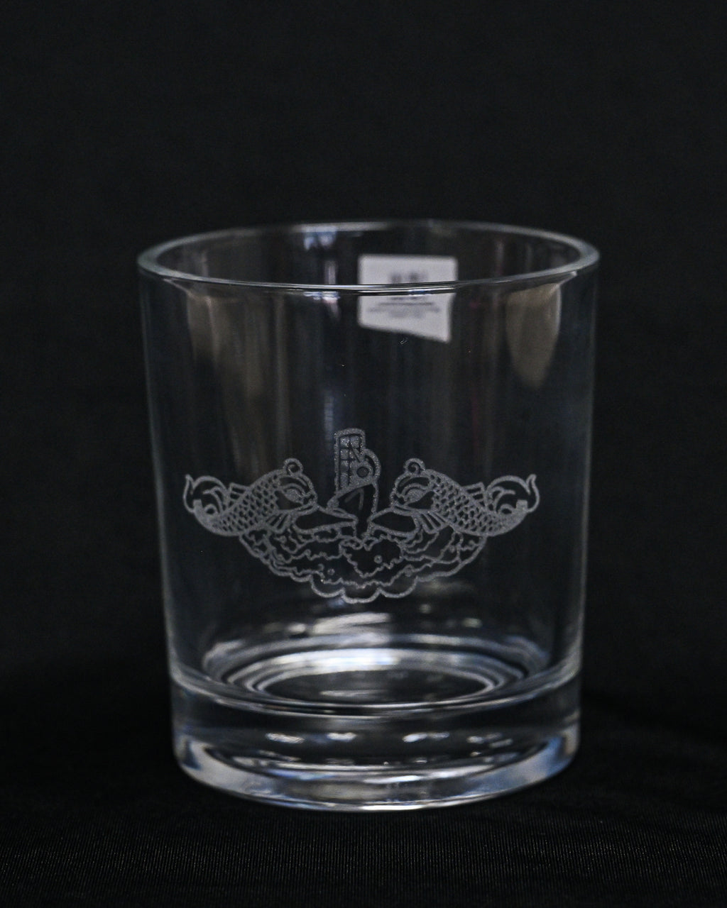 Command Crest Engraved 8oz Lowball Glass