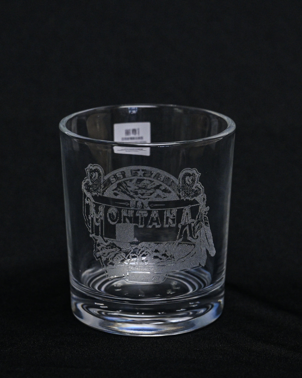 Command Crest Engraved 8oz Lowball Glass