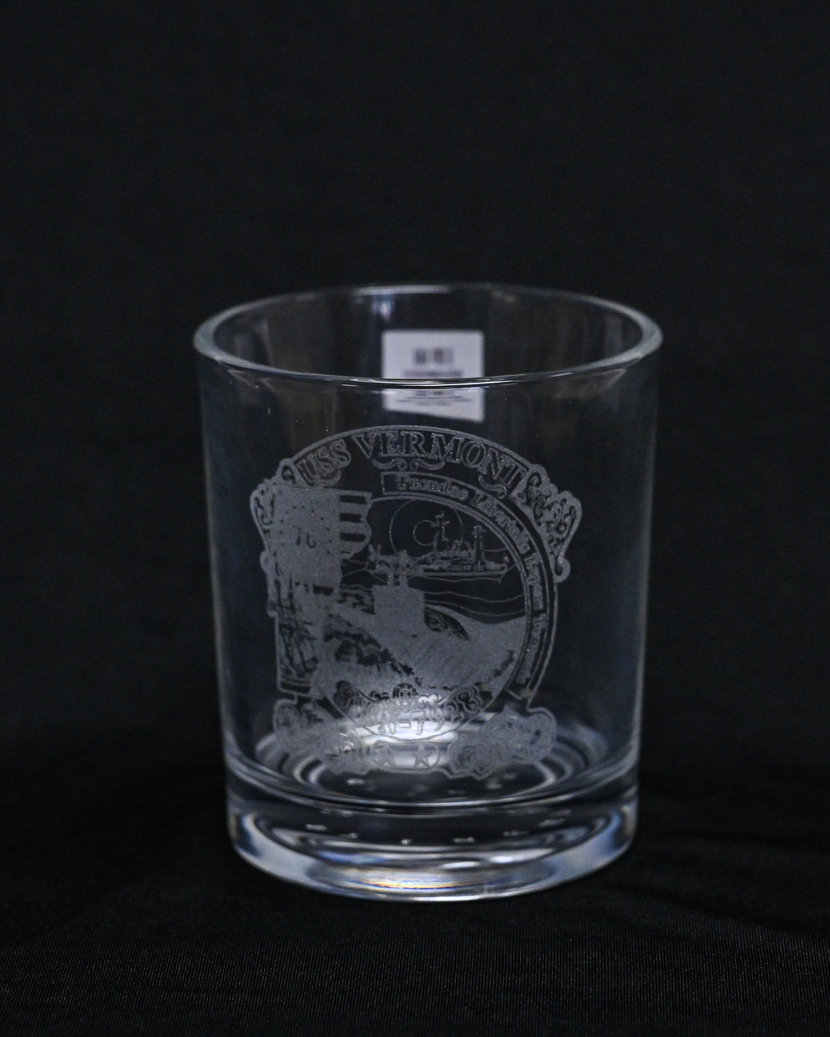 Command Crest Engraved 8oz Lowball Glass