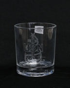Command Crest Engraved 8oz Lowball Glass