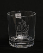 Command Crest Engraved 8oz Lowball Glass