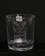 Command Crest Engraved 8oz Lowball Glass