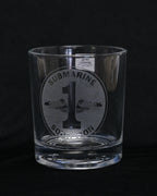 Command Crest Engraved 8oz Lowball Glass