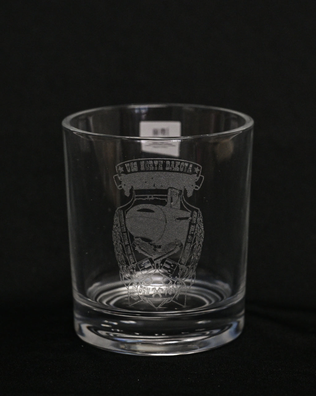 Command Crest Engraved 8oz Lowball Glass