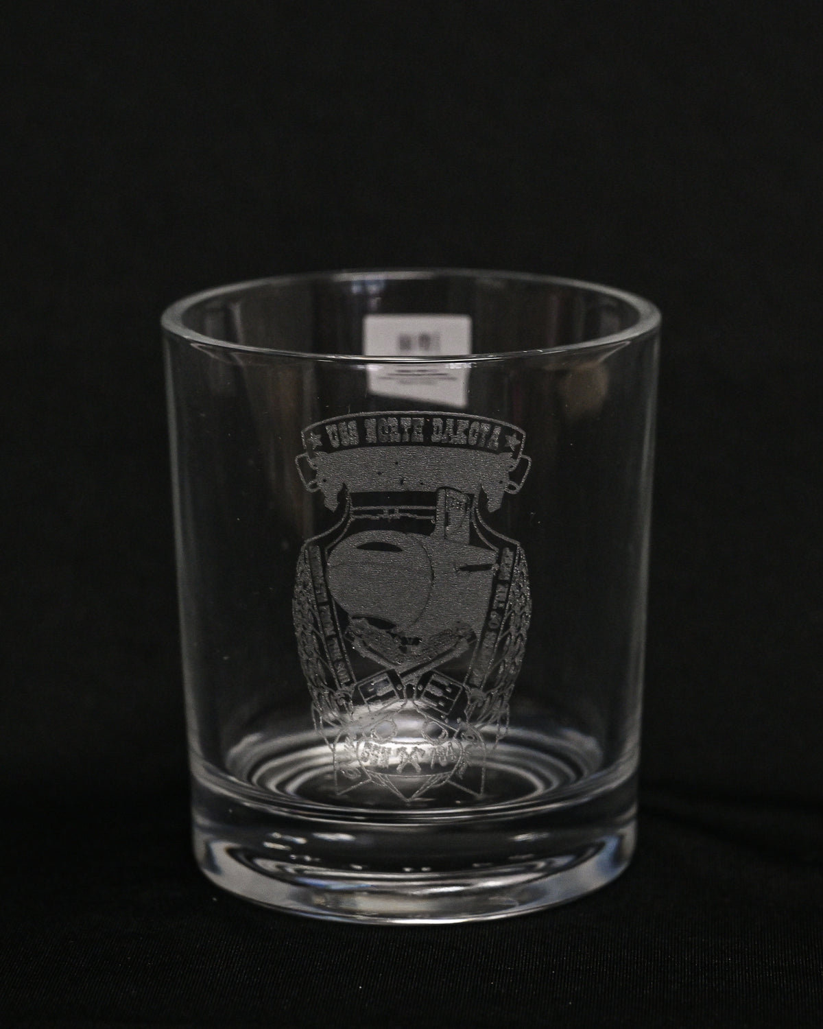 Command Crest Engraved 8oz Lowball Glass