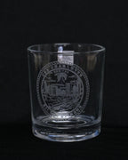 Command Crest Engraved 8oz Lowball Glass
