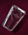 Engraved Crystal Cigar Ashtray