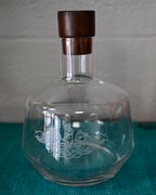 Dolphins Whiskey Decanter with Wooden Stopper