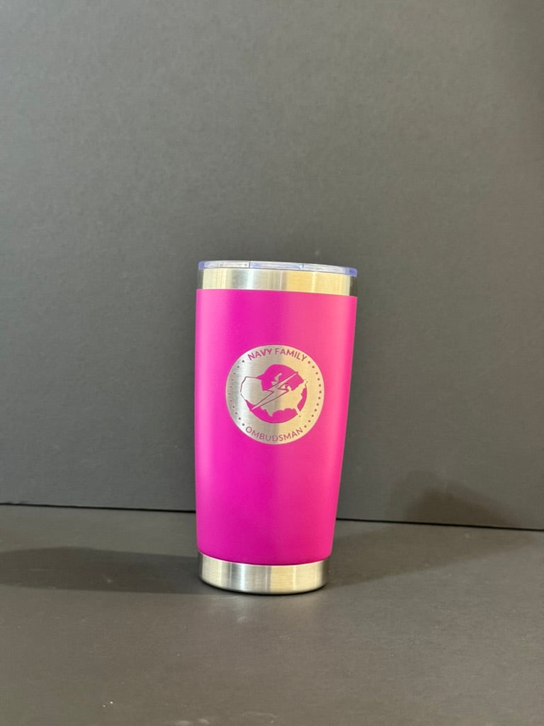 20oz Coffee Tumbler - Ombudsman magenta