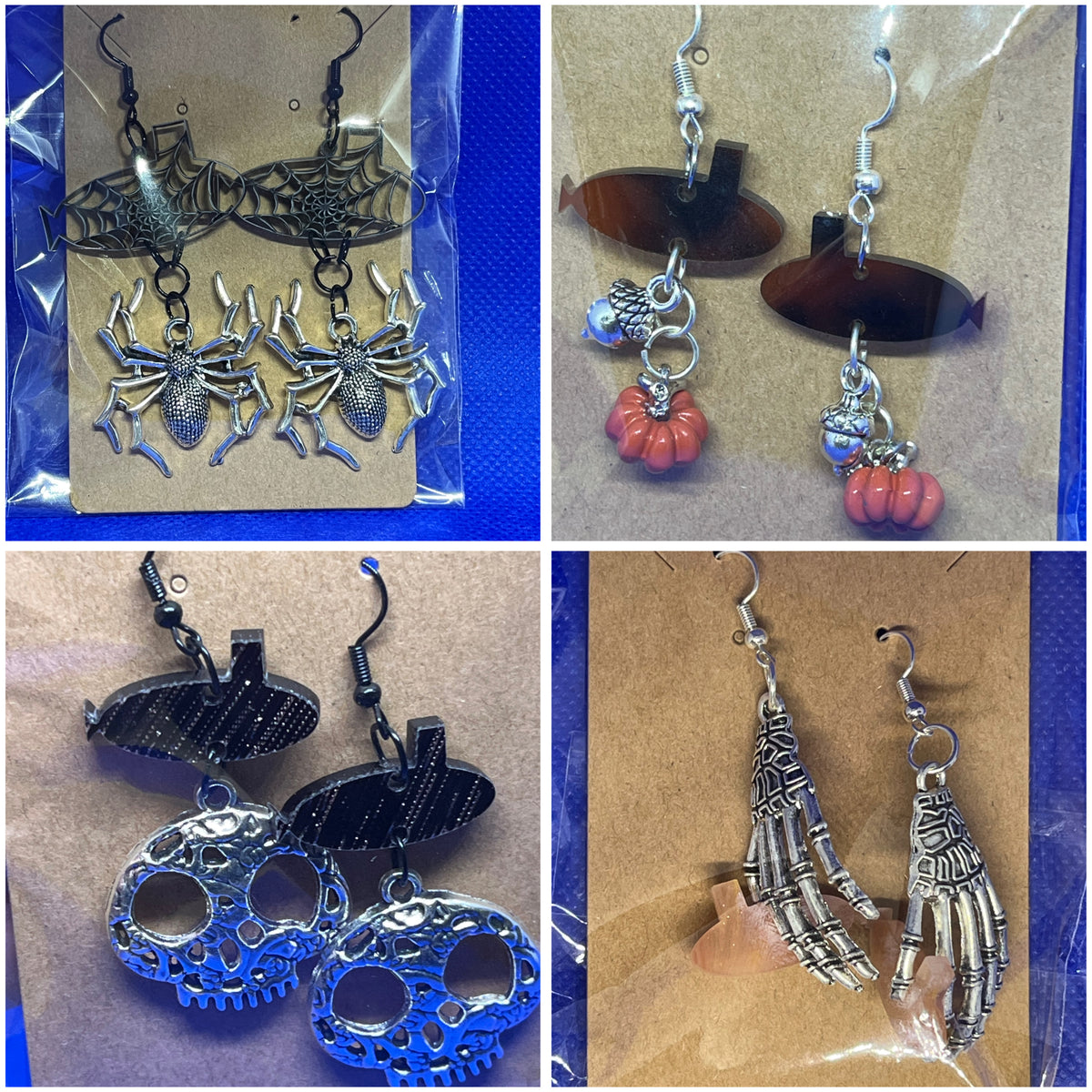 Dolphins off the Bow Fall Submarine Dangle Earrings