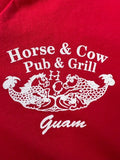 Horse & Cow Pub & Grill T-Shirt - Guam Red