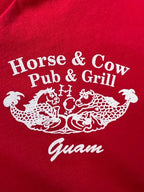 Horse & Cow Pub & Grill T-Shirt - Guam Red