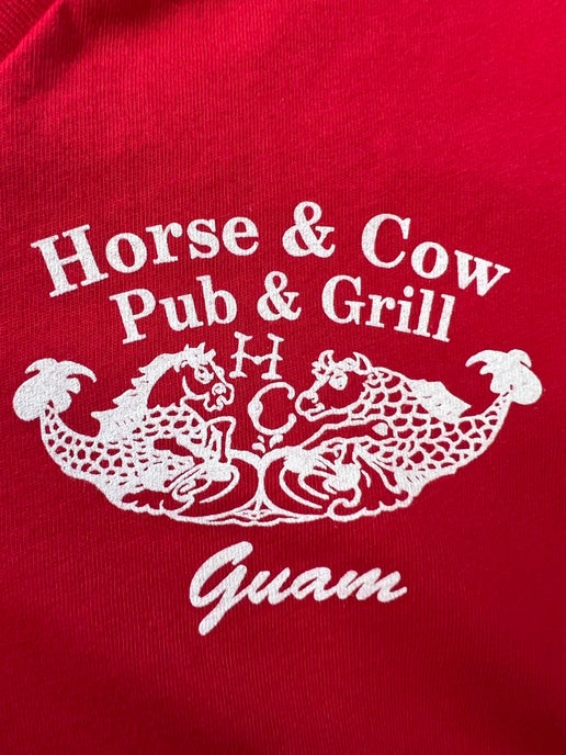 Horse & Cow Pub & Grill T-Shirt - Guam Red