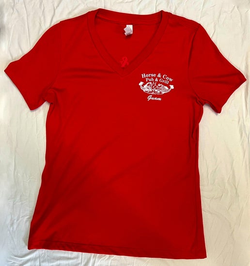 Horse & Cow Pub & Grill T-Shirt - Guam Red