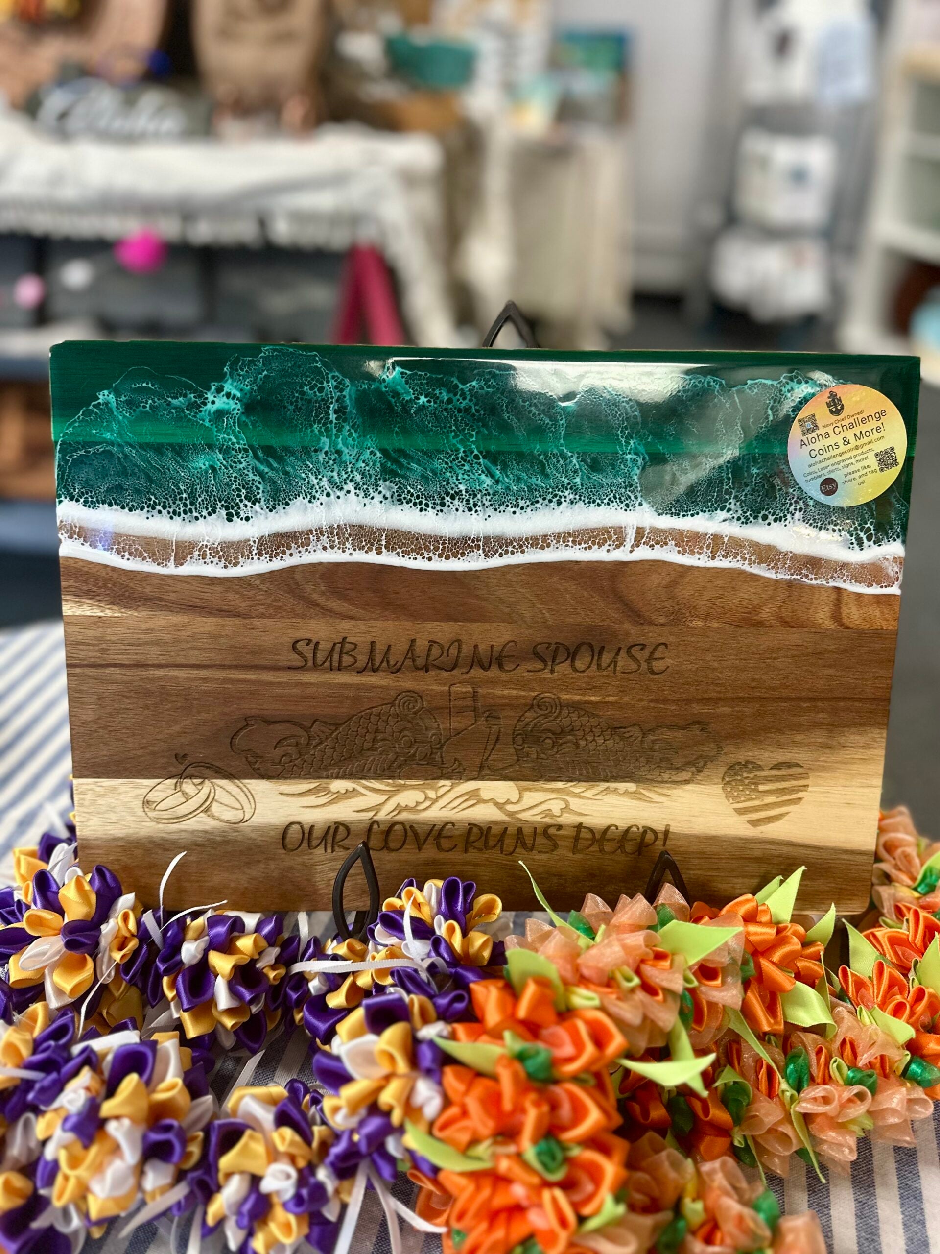 Engraved Resin Cutting Board