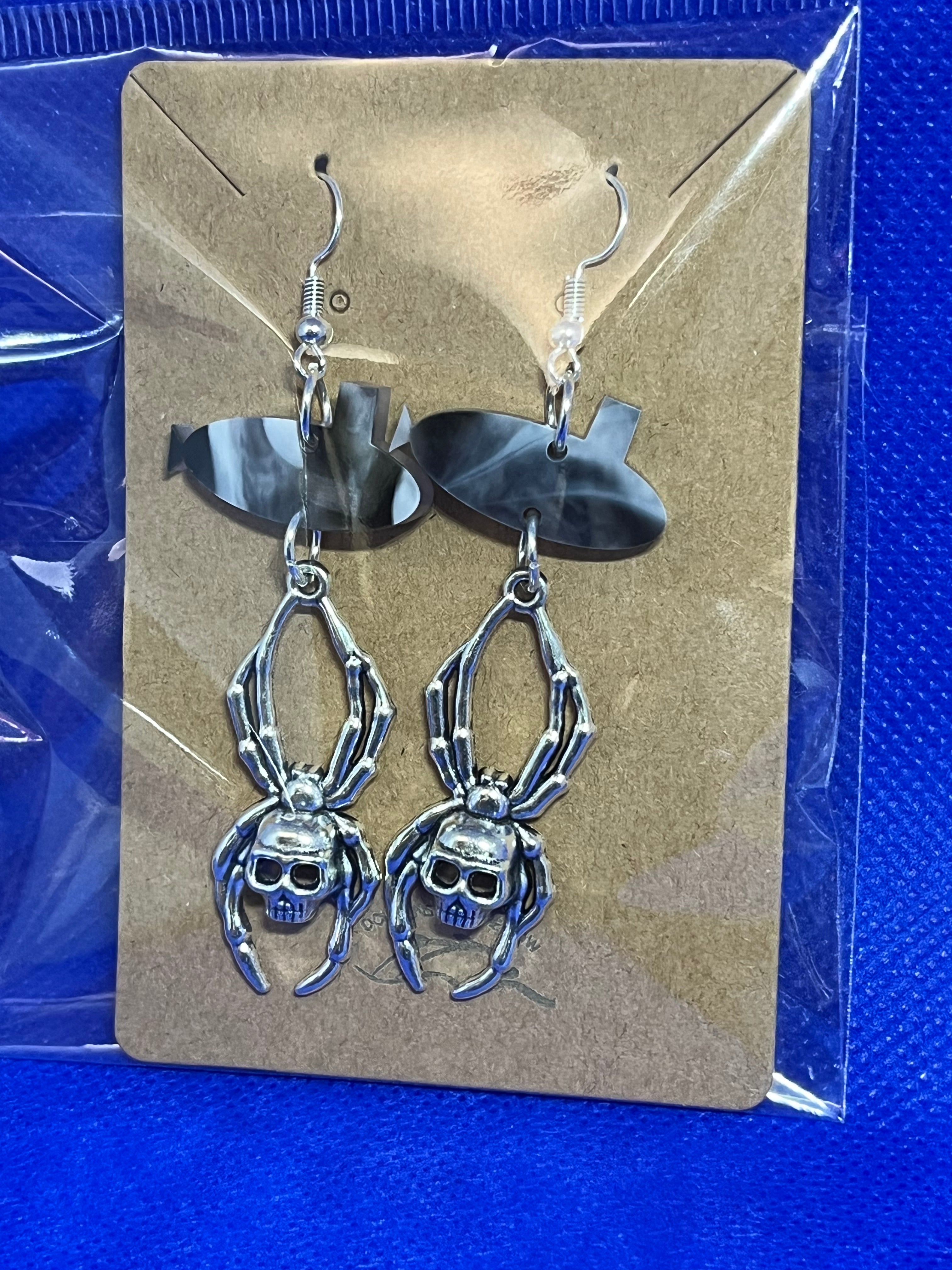 Dolphins off the Bow Fall Submarine Dangle Earrings