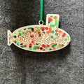 Dots Mele Kalikimaka Small Submarine Ornament