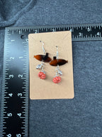 Pumpkin, Acorn & Tortoise Submarine Hook Earrings by Dolphins Off the Bow