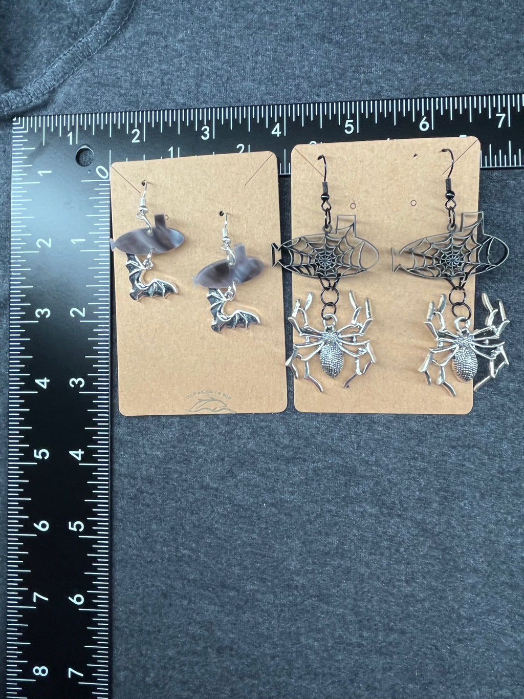 Spider Web Submarine & Large Spider Hook Earrings