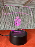 LED Card - My heart wears anchors (CPO)
