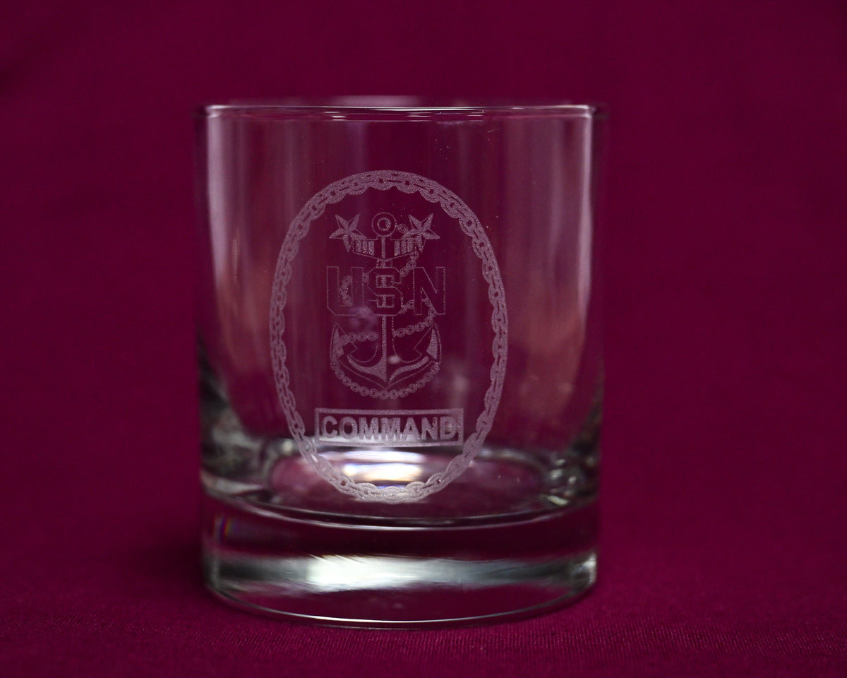 Master Chief Command Cookie 12oz Whiskey Glass