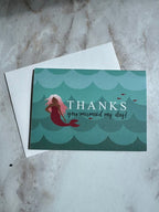 Modern Rosie Greeting Cards - Mermaid Thanks