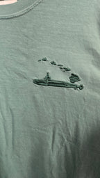 Salty Stitch Embroidered Submarine TShirt