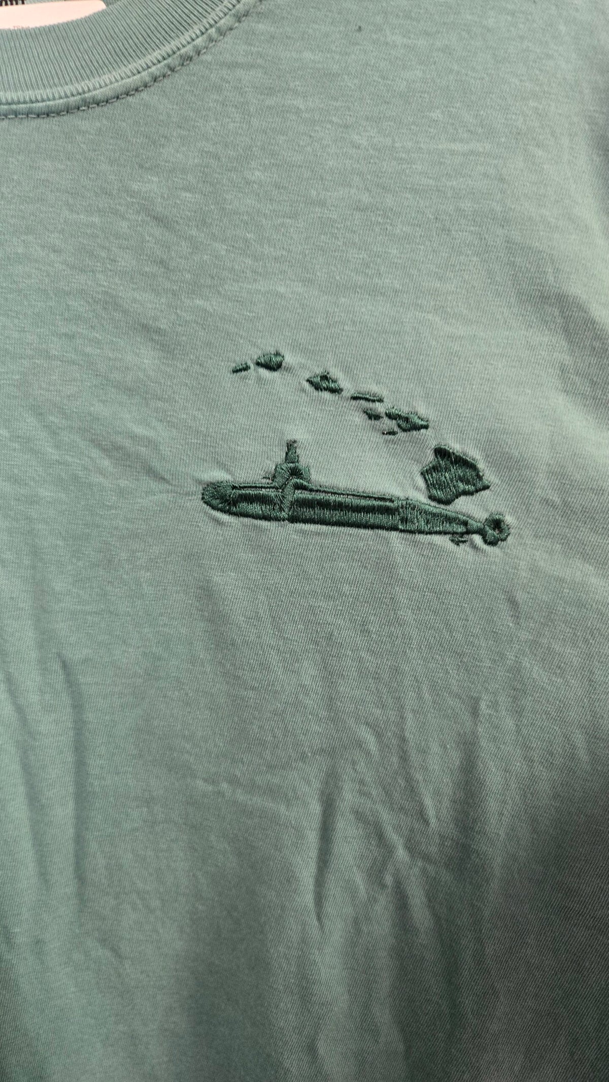 Salty Stitch Embroidered Submarine TShirt