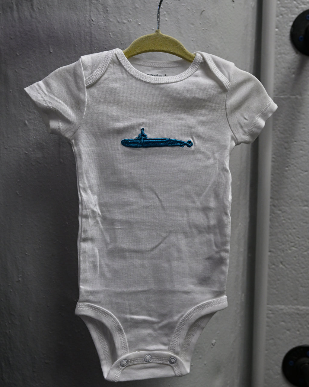 Salty Stitch Embroidered Submarine Onesies