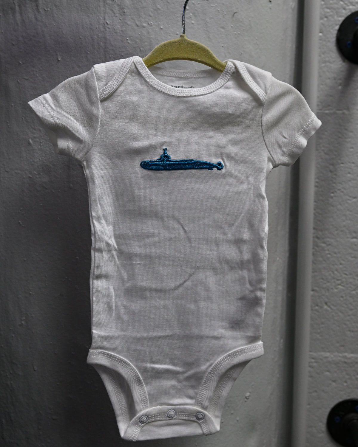 Salty Stitch Embroidered Submarine Onesies
