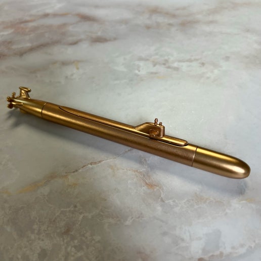 Submarine Ball Point Pen - Gold