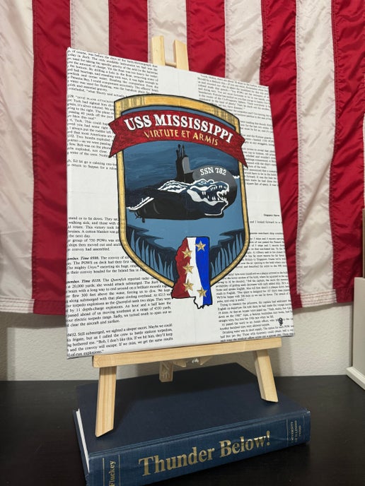 Thunder + Command Canvas Art - USS Mississippi