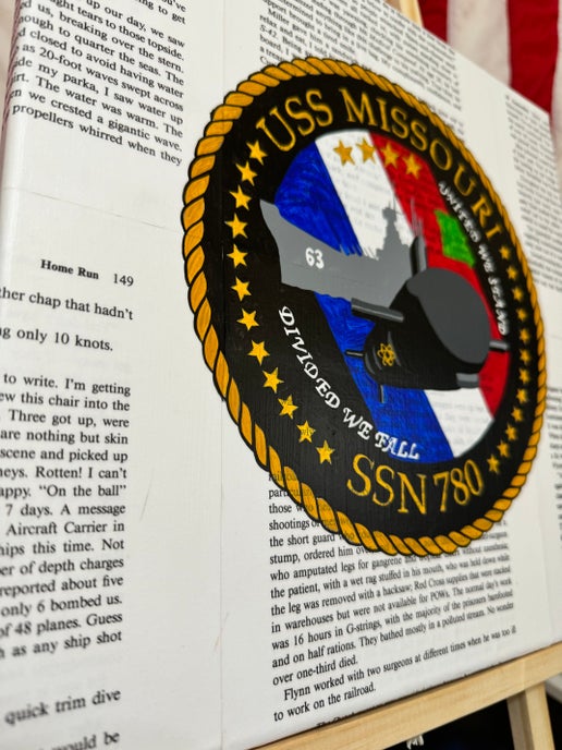 Thunder + Command Canvas Art - USS Missouri