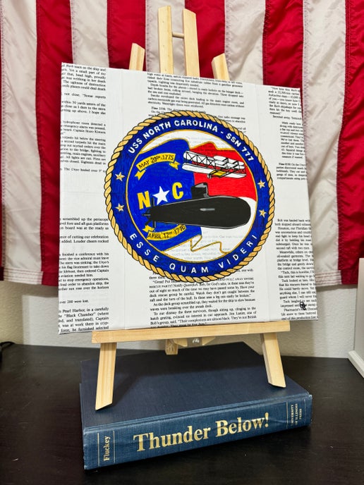 Thunder + Command Canvas Art - USS North Carolina