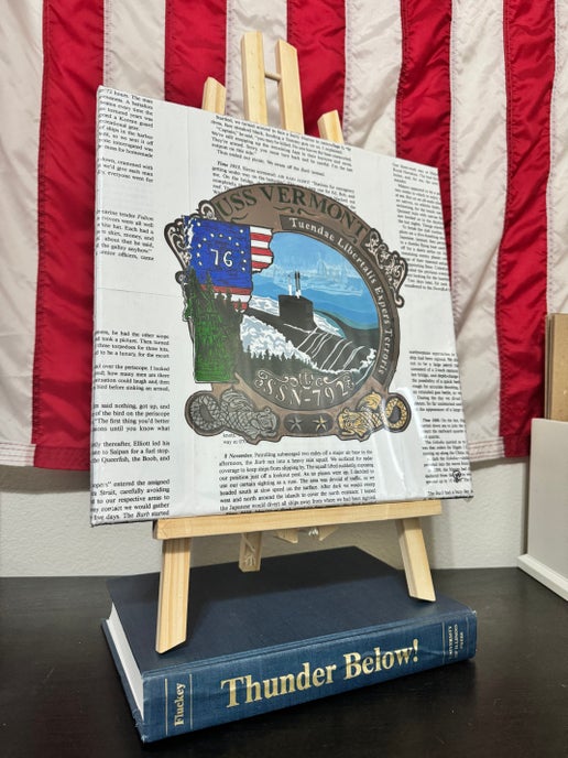 Thunder + Command Canvas Art - USS Vermont