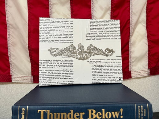 Thunder + Fish Canvas Art - Enlisted (silver)