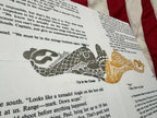 Thunder + Fish Canvas Art - Mustang (silver + gold)