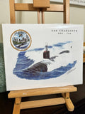 Tom Denton Boat Print - USS Charlotte