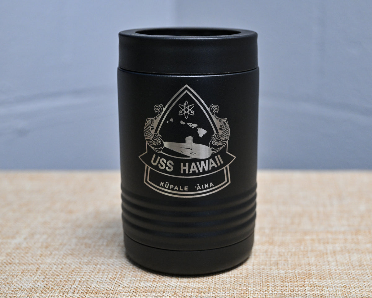 Engraved Command Crest Metal Can Holder
