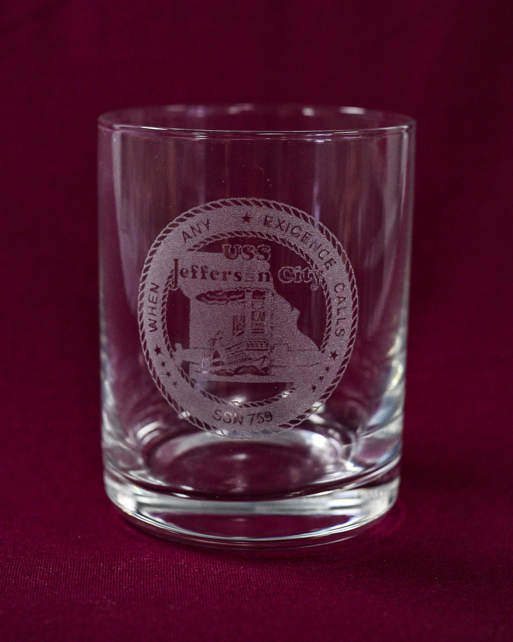 Engraved 12oz Whiskey Glass