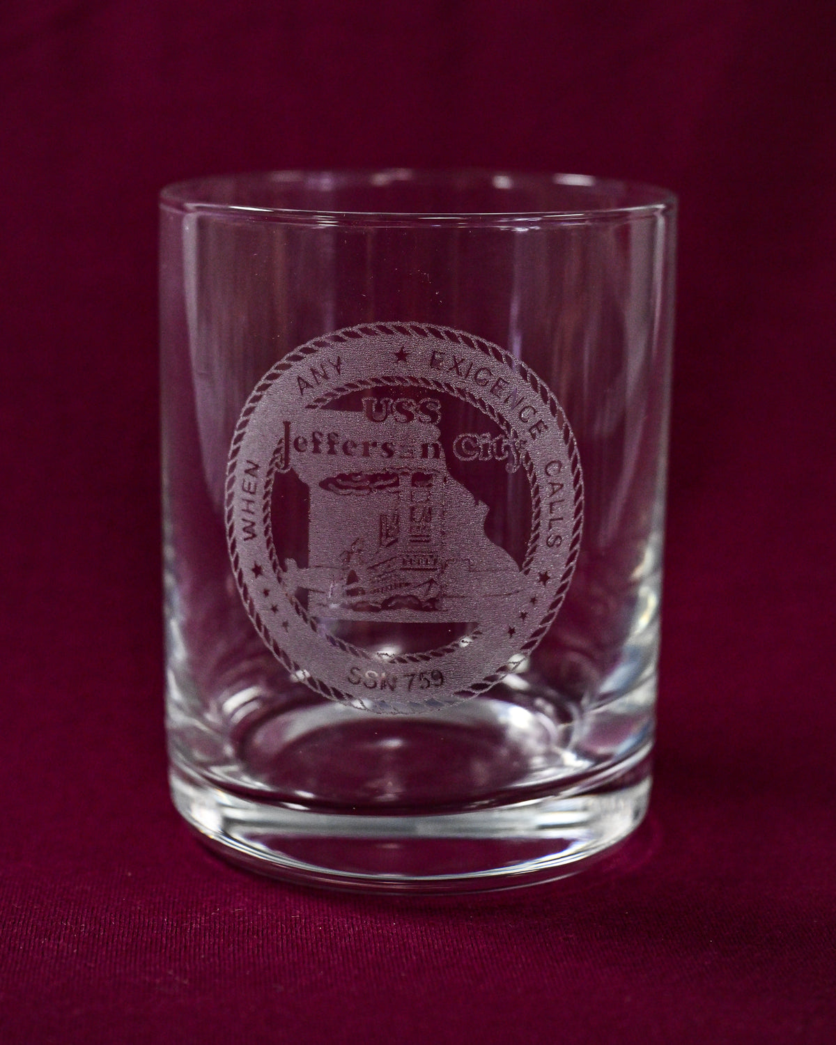 Engraved 12oz Whiskey Glass