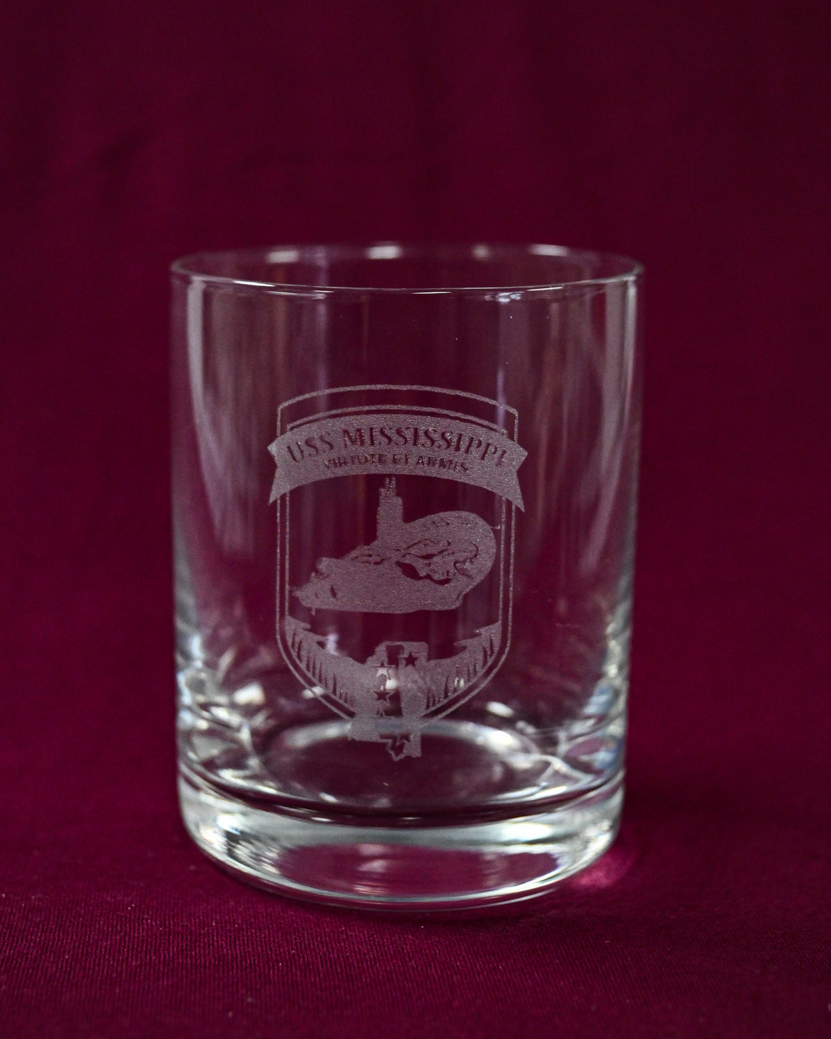 Engraved 12oz Whiskey Glass
