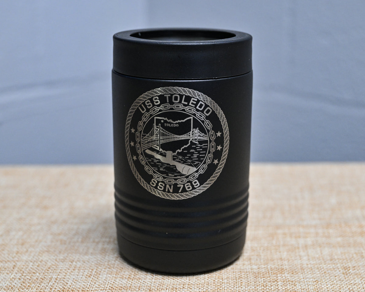 Engraved Command Crest Metal Can Holder
