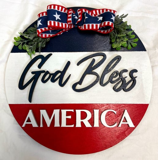 Wall Hanger - God Bless America