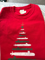 Kid's Sub Tree T-shirt - Navy - Youth XS