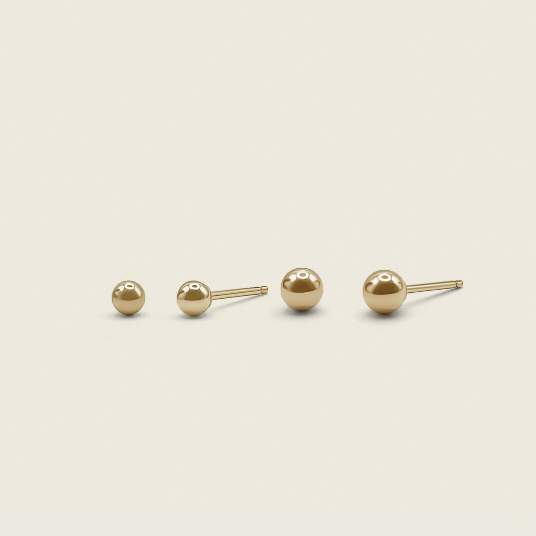Dainty Forces, Co. Classic Ball Earring Bundle