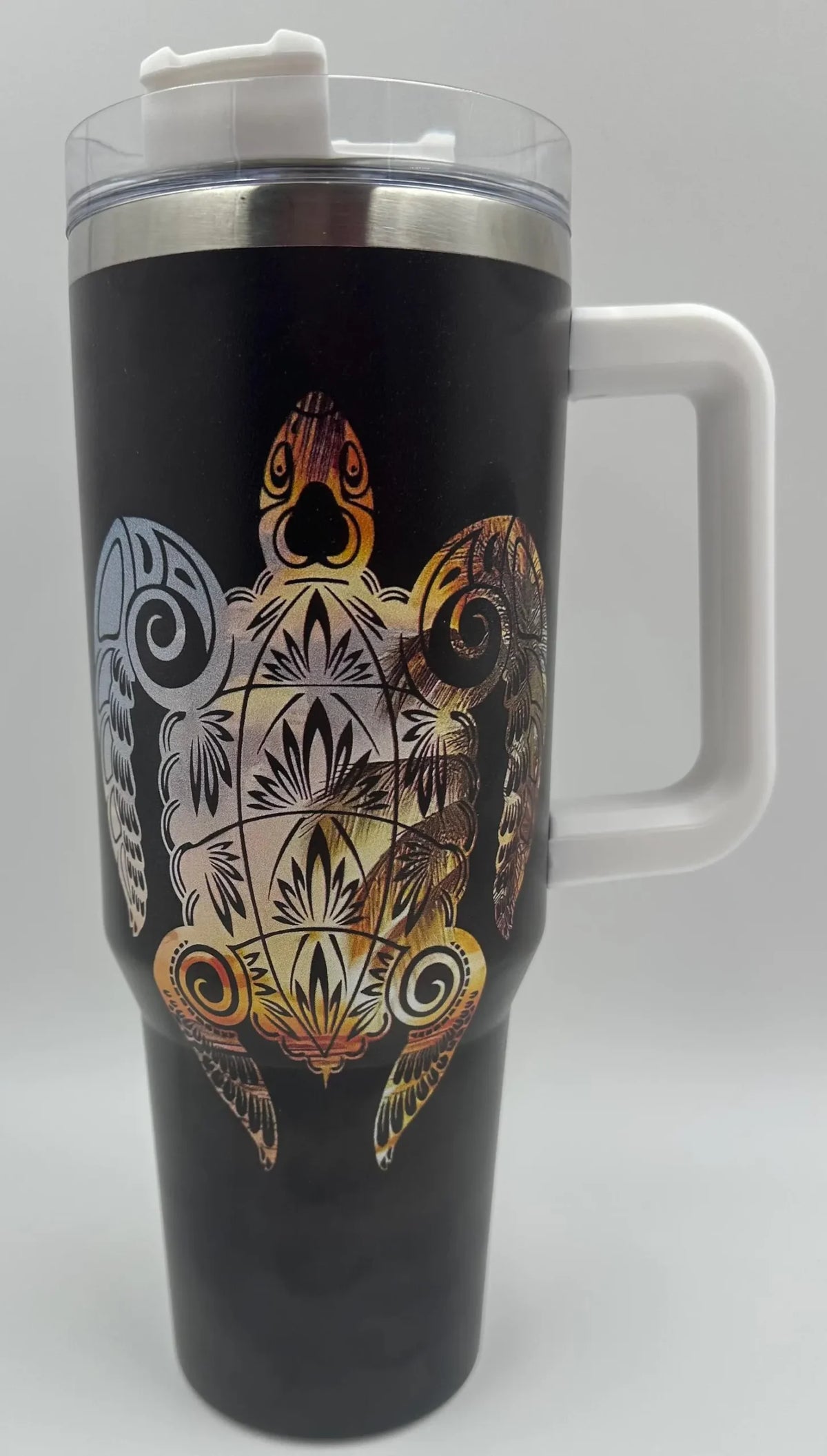 40oz Tumbler with handle and straw