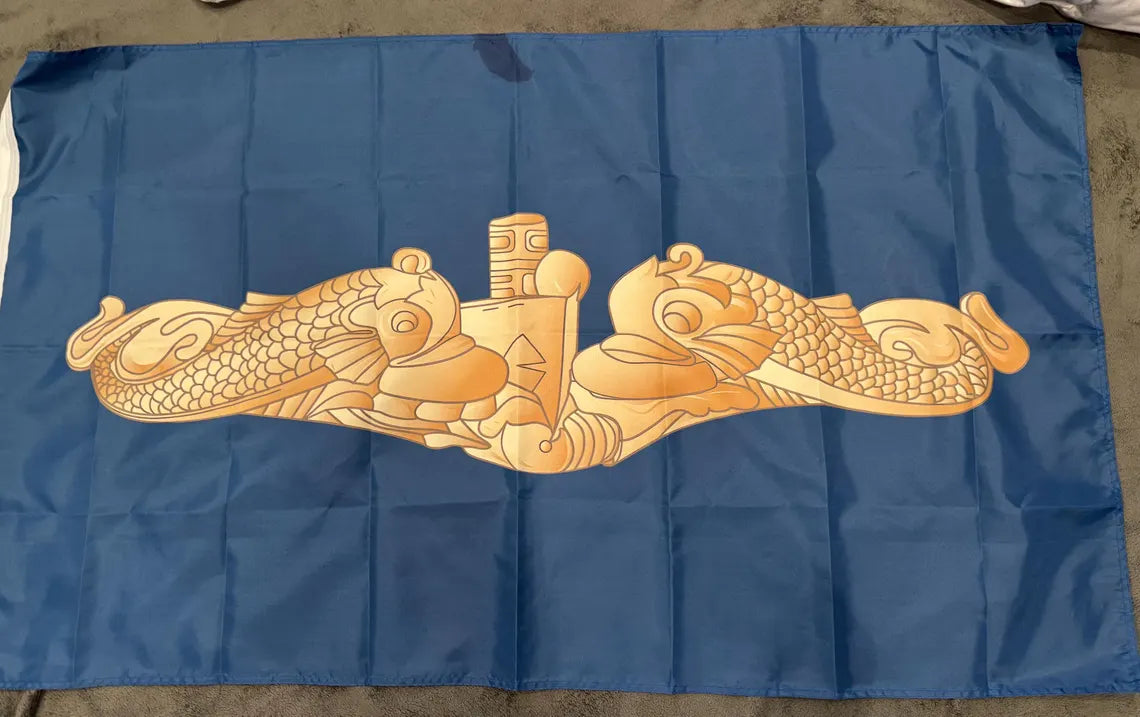 Indoor/Outdoor Submarine Dolphins Flag
