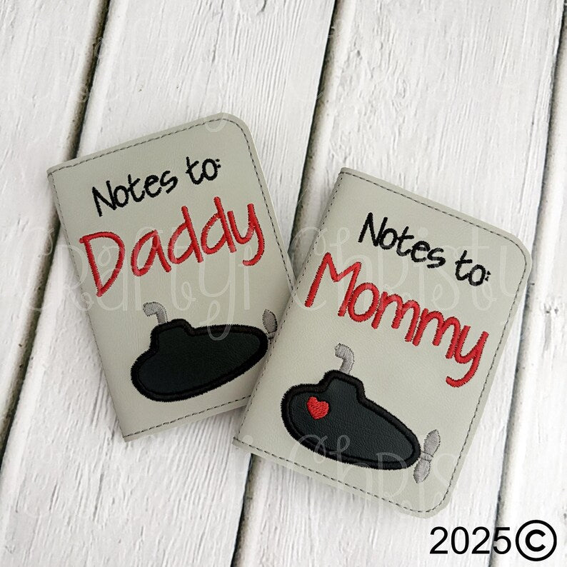 Notes to Daddy/Mommy Notebook with Cover