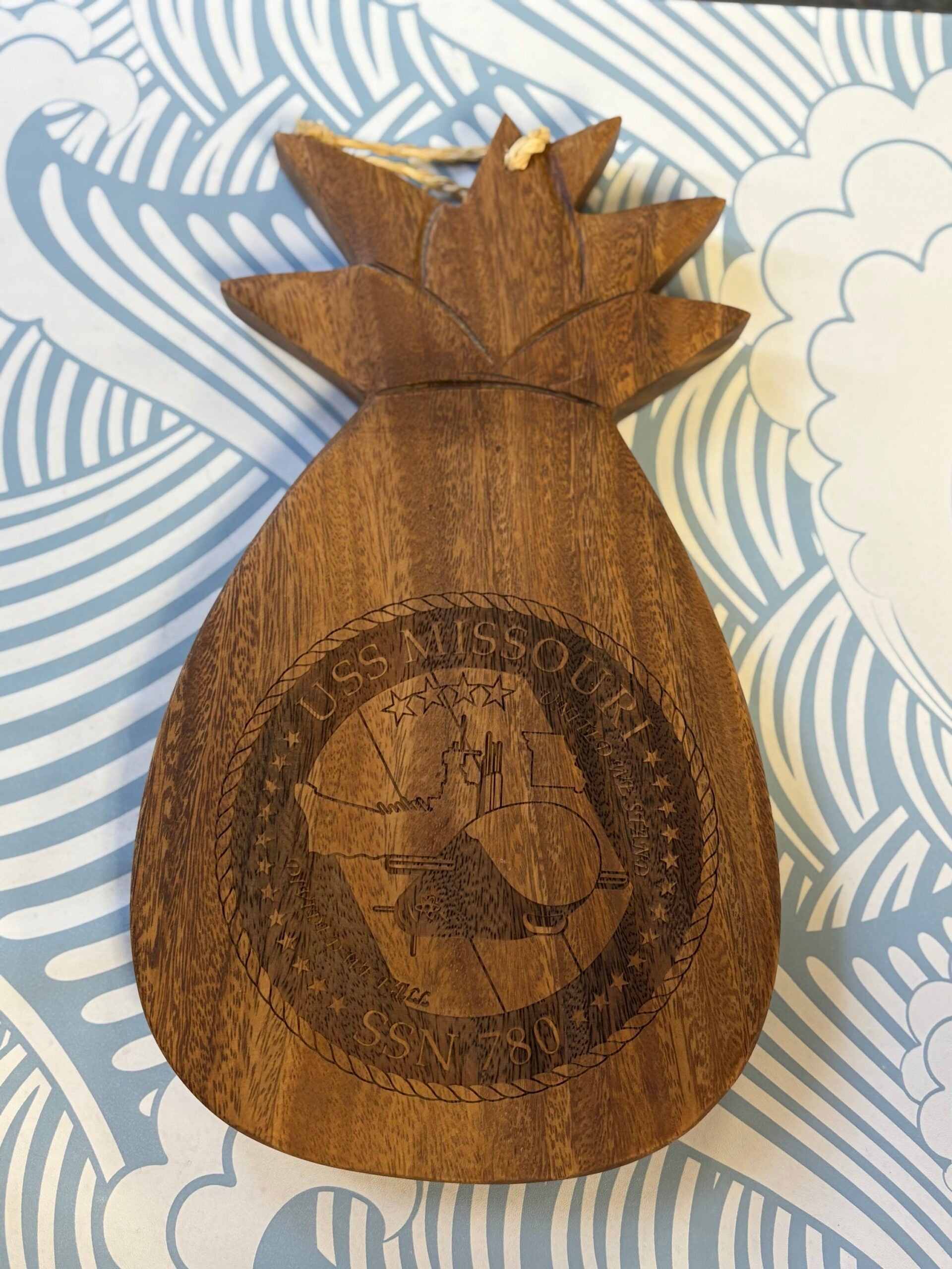 Pineapple Cheese Board - USS Missouri